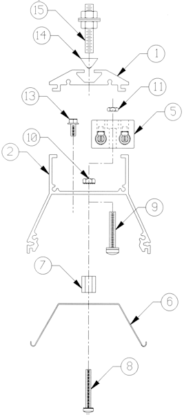 Parts Breakdown of ALEX Reflector Assembly for Ceramic Infrared Heaters