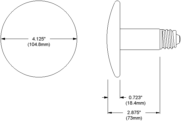 Drawing of Salamander ESES Ceramic Infrared Heater