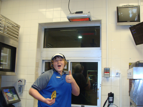 Heater at McDonalds